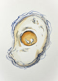 Water Color Print- Fried Egg