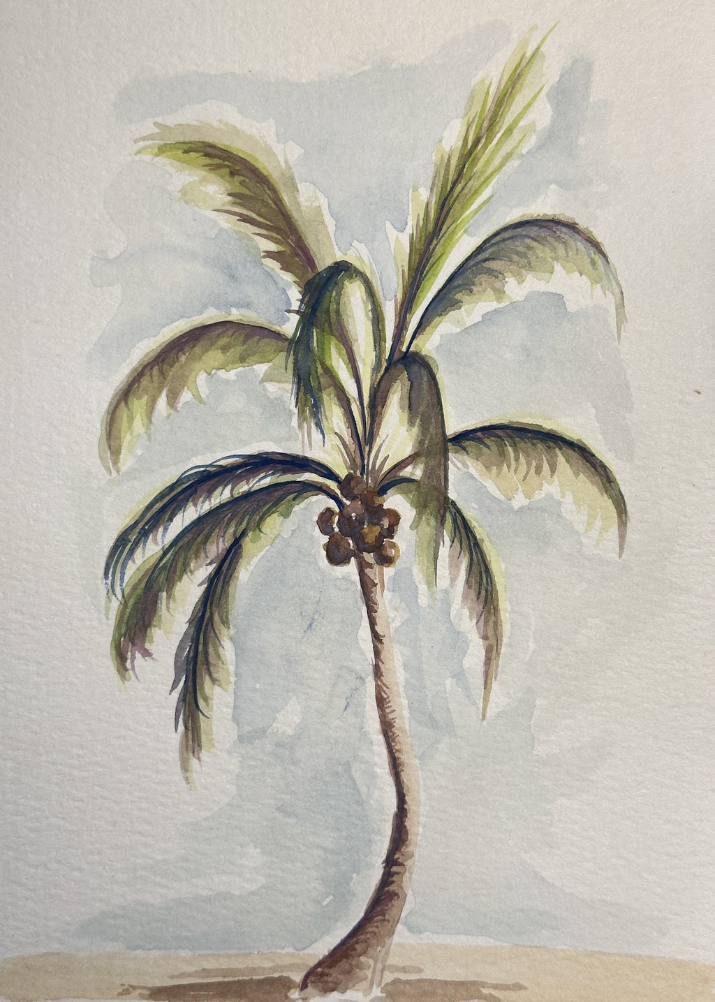 Watercolor Print- Palm