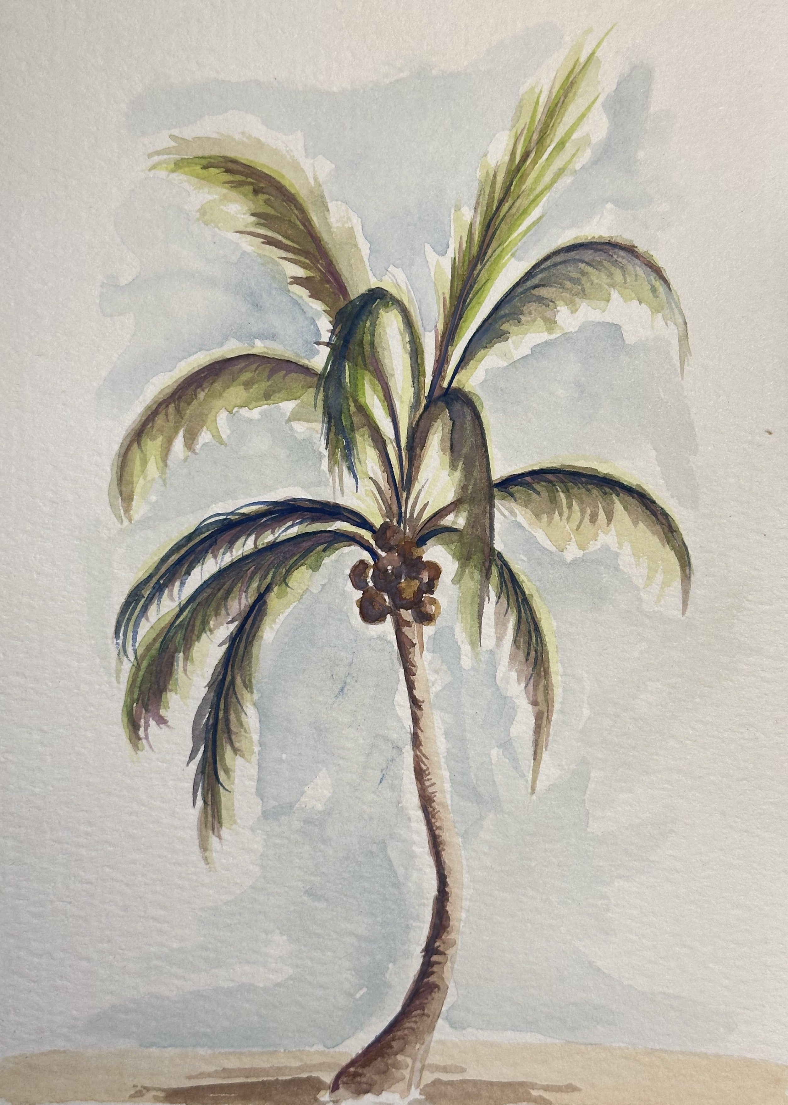 Watercolor Print- Palm