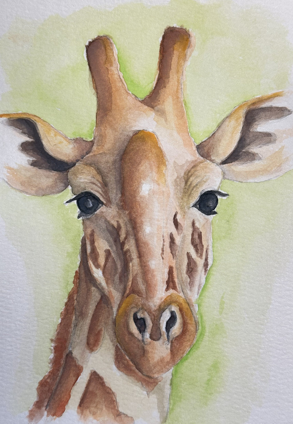 Watercolor Print- Giraffe