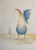 Watercolor Print- Rooster (Might Eat That)