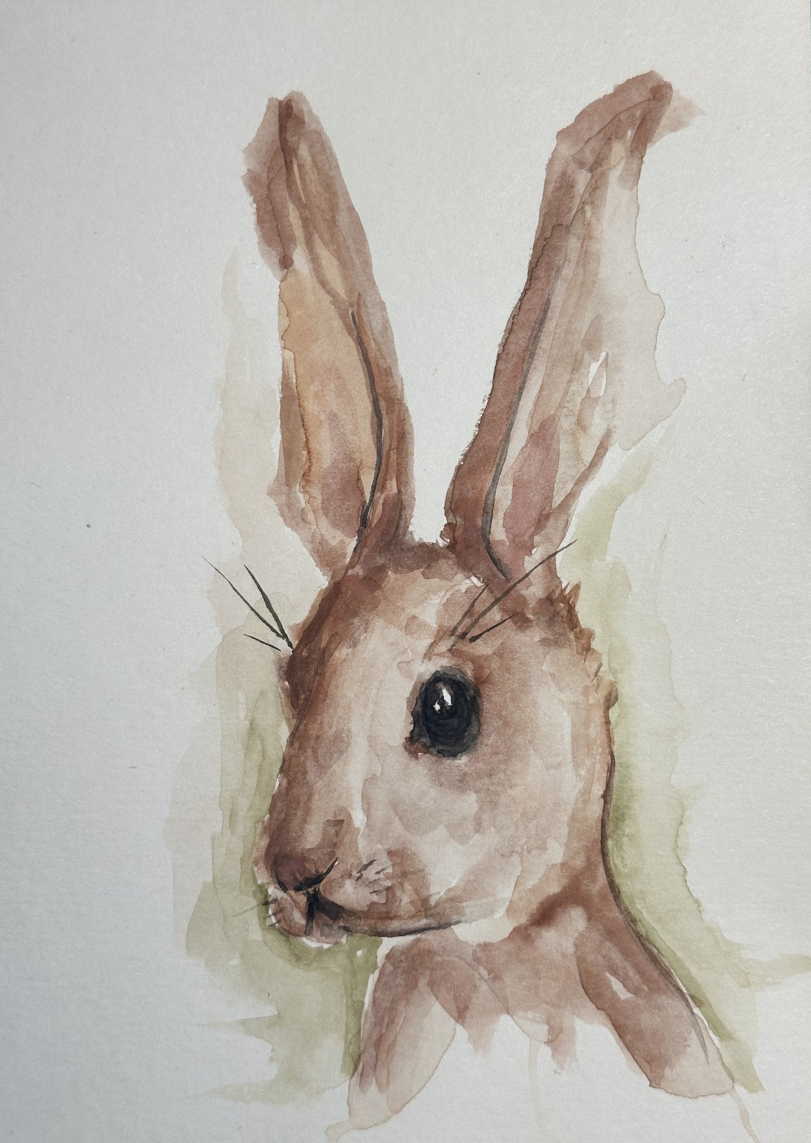 Watercolor Print- Bunny 2