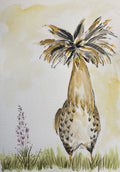 Watercolor Print- Crested Chicken (Who's There)
