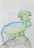 Watercolor Print-  Chameleon