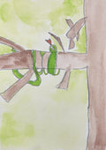 Watercolor Print- Coiled